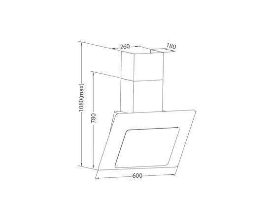 Витяжка кухонна Pyramida NRX 60 (800) SR XGBL, зображення 6 Витяжка кухонна Pyramida NRX 60 (800) SR XGBL, зображення 6