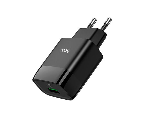 Зарядное устройство HOCO C72Q Glorious USB QC3.0 18W Black (6931474732507), изображение 2 Зарядное устройство HOCO C72Q Glorious USB QC3.0 18W Black (6931474732507), изображение 2