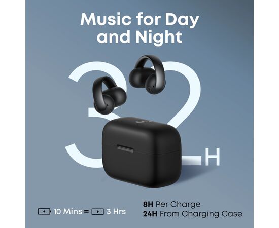 Навушники Anker SoundСore AeroClip Black (A3388G11), зображення 2 Навушники Anker SoundСore AeroClip Black (A3388G11), зображення 2
