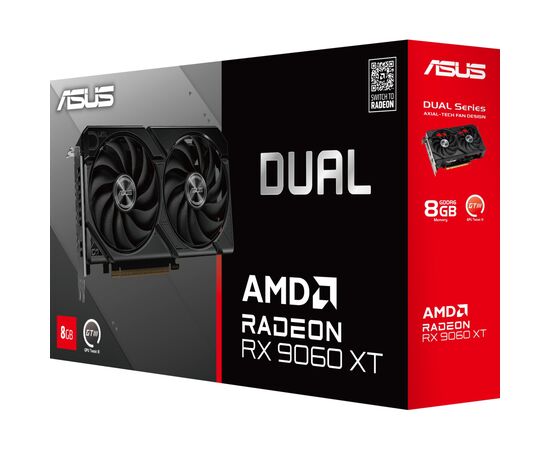 Видеокарта ASUS Radeon RX 9060 XT 8Gb DUAL (DUAL-RX9060XT-8G), изображение 7 Видеокарта ASUS Radeon RX 9060 XT 8Gb DUAL (DUAL-RX9060XT-8G), изображение 7