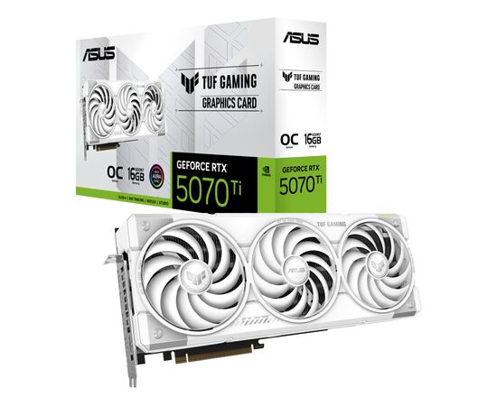 Видеокарта ASUS GeForce RTX5070 Ti 16GB TUF OC WHITE GAMING (TUF-RTX5070TI-O16G-WHITE-GAMING), изображение 10 Видеокарта ASUS GeForce RTX5070 Ti 16GB TUF OC WHITE GAMING (TUF-RTX5070TI-O16G-WHITE-GAMING), изображение 10