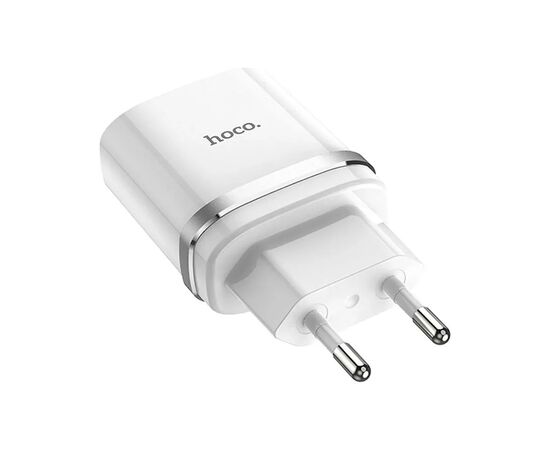 Зарядное устройство HOCO C12Q Smart USB QC3.0 + cable USB to USB-C 18W White (6931474716309), изображение 2 Зарядное устройство HOCO C12Q Smart USB QC3.0 + cable USB to USB-C 18W White (6931474716309), изображение 2