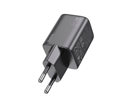 Зарядное устройство HOCO N40 Mighty USB-C PD20W Black (6942007616966), изображение 2 Зарядное устройство HOCO N40 Mighty USB-C PD20W Black (6942007616966), изображение 2
