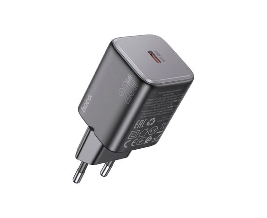 Зарядний пристрій HOCO N40 Mighty USB-C PD20W Black (6942007616966)