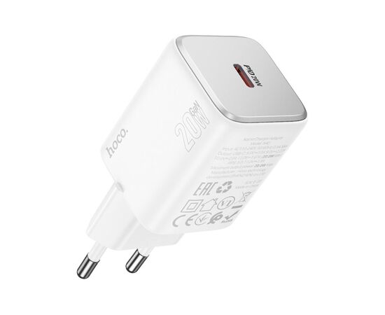 Зарядний пристрій HOCO N40 Mighty USB-C PD20W White (6942007616973)