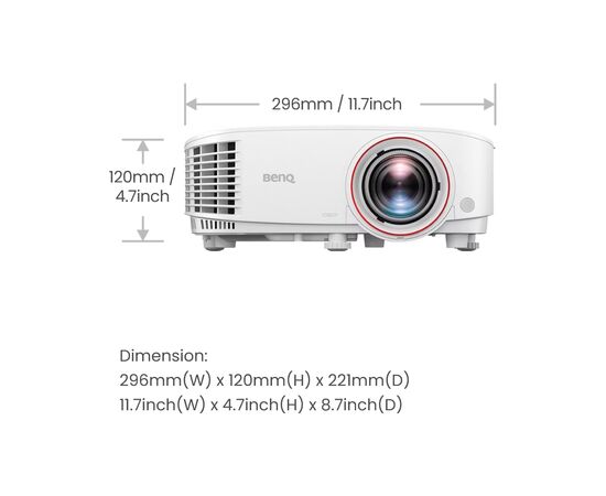 Проектор BenQ TH671ST (9H.JGY77.1HE), изображение 7 Проектор BenQ TH671ST (9H.JGY77.1HE), изображение 7