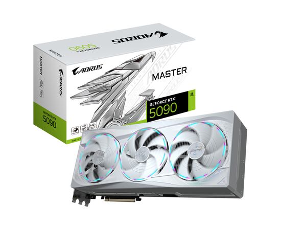 Видеокарта GIGABYTE GeForce RTX5090 32GB MASTER ICE (GV-N5090AORUSM ICE-32GD), изображение 10 Видеокарта GIGABYTE GeForce RTX5090 32GB MASTER ICE (GV-N5090AORUSM ICE-32GD), изображение 10