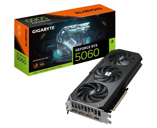 Видеокарта GIGABYTE GeForce RTX5060 8Gb GAMING OC (GV-N5060GAMING OC-8GD), изображение 10 Видеокарта GIGABYTE GeForce RTX5060 8Gb GAMING OC (GV-N5060GAMING OC-8GD), изображение 10