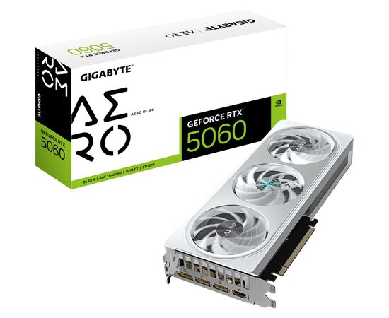 Видеокарта GIGABYTE GeForce RTX5060 8Gb AERO OC (GV-N5060AERO OC-8GD), изображение 10 Видеокарта GIGABYTE GeForce RTX5060 8Gb AERO OC (GV-N5060AERO OC-8GD), изображение 10