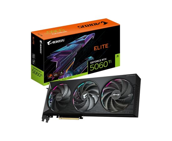 Видеокарта GIGABYTE GeForce RTX5060Ti 16Gb AORUS ELITE (GV-N506TAORUS E-16GD), изображение 10 Видеокарта GIGABYTE GeForce RTX5060Ti 16Gb AORUS ELITE (GV-N506TAORUS E-16GD), изображение 10