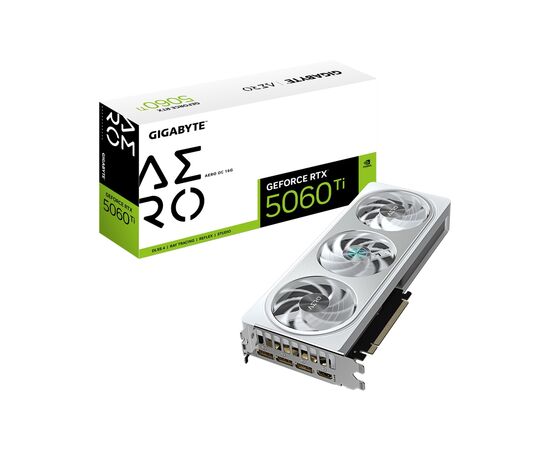 Видеокарта GIGABYTE GeForce RTX5060Ti 16Gb AERO OC (GV-N506TAERO OC-16GD), изображение 10 Видеокарта GIGABYTE GeForce RTX5060Ti 16Gb AERO OC (GV-N506TAERO OC-16GD), изображение 10