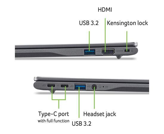 Ноутбук Acer Chromebook Plus CB514-5HT (NX.J5ZEU.003), изображение 2 Ноутбук Acer Chromebook Plus CB514-5HT (NX.J5ZEU.003), изображение 2