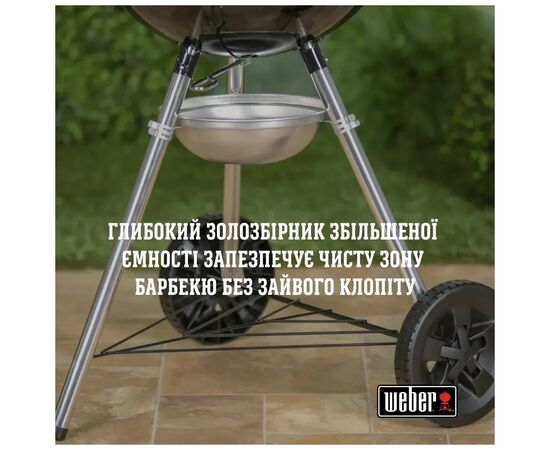 Гриль-барбекю Weber Original Kettle E-5710 57 см Black (14101004), изображение 11 Гриль-барбекю Weber Original Kettle E-5710 57 см Black (14101004), изображение 11