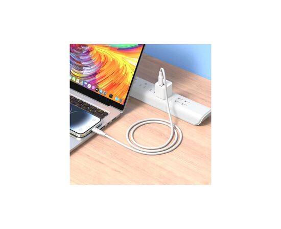 Дата кабель USB-C to USB-C NBQ265B-CC white XO (NB-Q265B-CC.white), изображение 2 Дата кабель USB-C to USB-C NBQ265B-CC white XO (NB-Q265B-CC.white), изображение 2