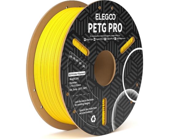 Пластик для 3D-принтера ELEGOO PETG PRO 1кг, 1.75мм, yellow (50.203.0204)
