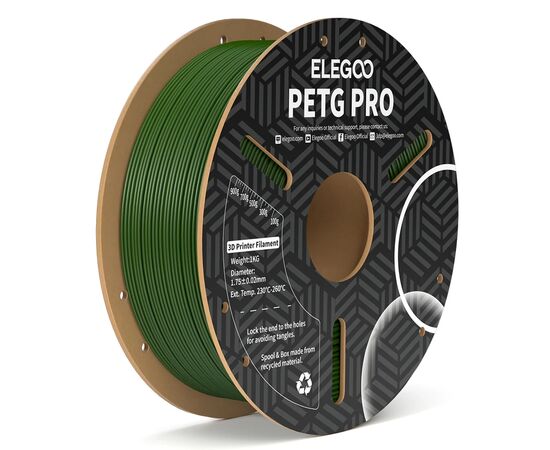 Пластик для 3D-принтера ELEGOO PETG PRO 1кг, 1.75мм, olive green (50.203.0449)