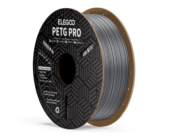 Пластик для 3D-принтера ELEGOO PETG PRO 1кг, 1.75мм, silver (50.203.0207)