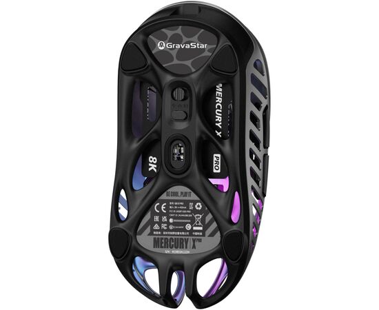 Мышка GravaStar Mercury X Pro 8K Wireless/Bluetooth/USB Grey (GSXPRO_GRY), изображение 6 Мышка GravaStar Mercury X Pro 8K Wireless/Bluetooth/USB Grey (GSXPRO_GRY), изображение 6