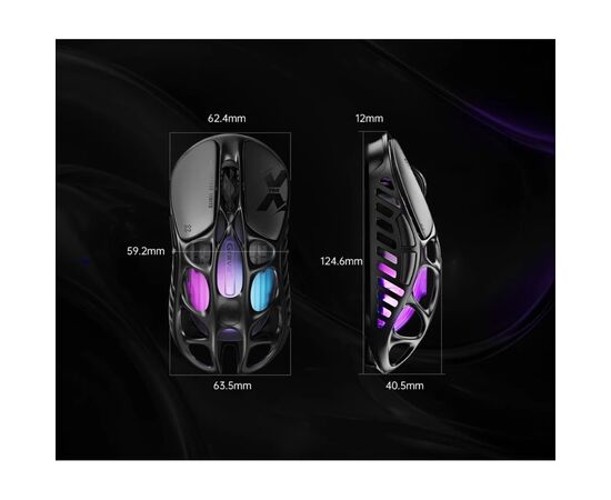 Мышка GravaStar Mercury X Pro 8K Wireless/Bluetooth/USB Black (GSXPRO_BLK), изображение 10 Мышка GravaStar Mercury X Pro 8K Wireless/Bluetooth/USB Black (GSXPRO_BLK), изображение 10