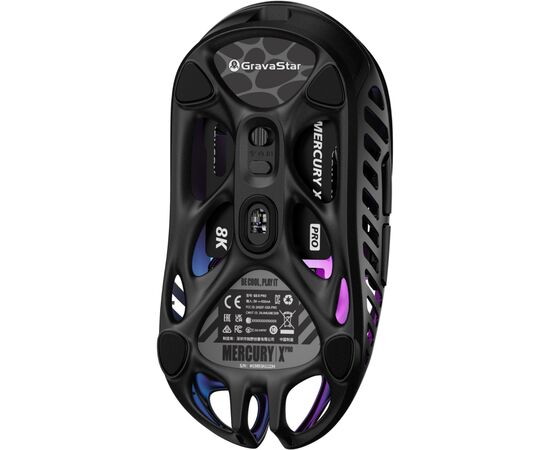 Мышка GravaStar Mercury X Pro 8K Wireless/Bluetooth/USB Black (GSXPRO_BLK), изображение 6 Мышка GravaStar Mercury X Pro 8K Wireless/Bluetooth/USB Black (GSXPRO_BLK), изображение 6