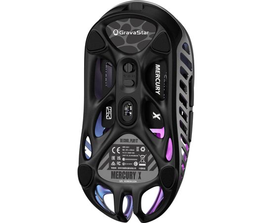 Мишка GravaStar Mercury X Wireless/Bluetooth/USB Grey (GSX_GRY), зображення 5 Мишка GravaStar Mercury X Wireless/Bluetooth/USB Grey (GSX_GRY), зображення 5