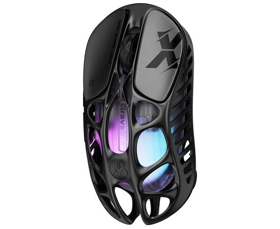Мышка GravaStar Mercury X Wireless/Bluetooth/USB Black (GSX_BLK), изображение 4 Мышка GravaStar Mercury X Wireless/Bluetooth/USB Black (GSX_BLK), изображение 4