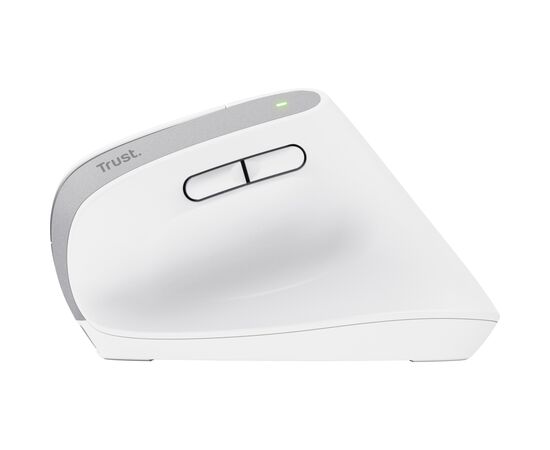 Мишка Trust Bayo+ Ergonomic Wireless/Bluetooth White (25399), зображення 4 Мишка Trust Bayo+ Ergonomic Wireless/Bluetooth White (25399), зображення 4