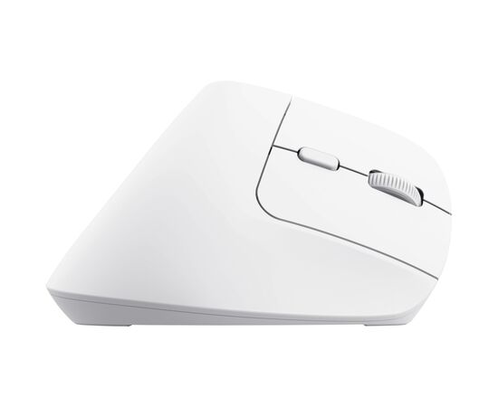 Мишка Trust Bayo+ Ergonomic Wireless/Bluetooth White (25399), зображення 5 Мишка Trust Bayo+ Ergonomic Wireless/Bluetooth White (25399), зображення 5