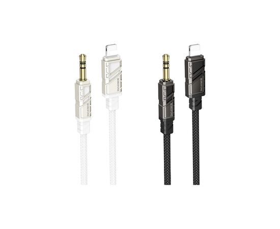 Кабель мультимедійний Lightning to 3.5mm M 1.0m black BOROFONE (6941991117749), зображення 2 Кабель мультимедійний Lightning to 3.5mm M 1.0m black BOROFONE (6941991117749), зображення 2