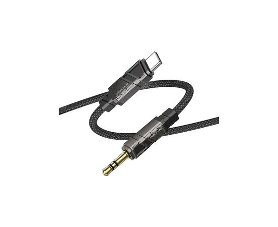 Кабель мультимедийный USB-C to 3.5mm M 1.0m black BOROFONE (6941991117763), изображение 2 Кабель мультимедийный USB-C to 3.5mm M 1.0m black BOROFONE (6941991117763), изображение 2