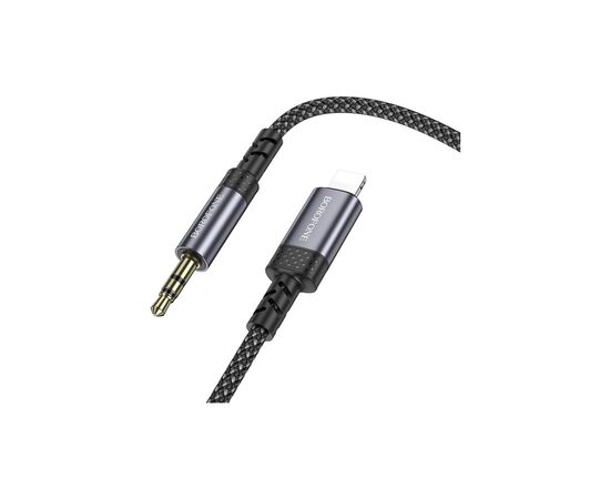 Кабель мультимедійний Lightning to 3.5mm M 1.0m grey BOROFONE (6941991118975), зображення 3 Кабель мультимедійний Lightning to 3.5mm M 1.0m grey BOROFONE (6941991118975), зображення 3
