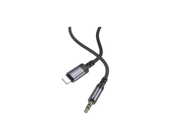 Кабель мультимедійний Lightning to 3.5mm M 1.0m grey BOROFONE (6941991118975), зображення 4 Кабель мультимедійний Lightning to 3.5mm M 1.0m grey BOROFONE (6941991118975), зображення 4