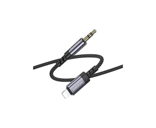 Кабель мультимедійний Lightning to 3.5mm M 1.0m grey BOROFONE (6941991118975), зображення 5 Кабель мультимедійний Lightning to 3.5mm M 1.0m grey BOROFONE (6941991118975), зображення 5