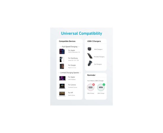 Дата кабель USB-C to USB-C 1.8m nylon 322 black Anker (A81F6G11), изображение 3 Дата кабель USB-C to USB-C 1.8m nylon 322 black Anker (A81F6G11), изображение 3