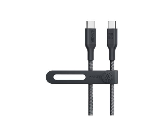 Дата кабель USB-C to USB-C 0.9m 140W bio-nylon 544 black Anker (A80F5H11)