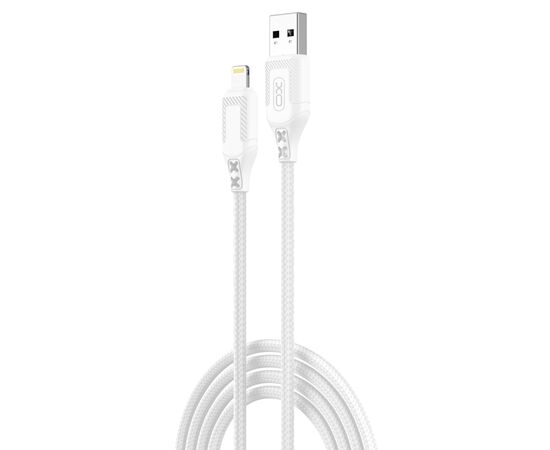 Дата кабель USB 2.0 AM to Lightning 1.0m braided Zebra XO (NB235_L_White)