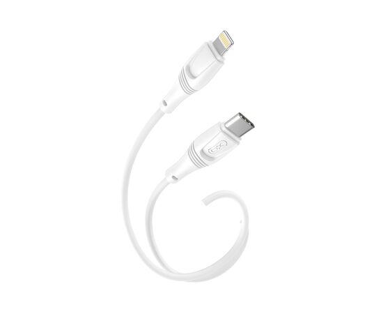 Дата кабель USB-C to Lightning 1.0m 27W High Elastic Zeus XO (NBQ239A_White), изображение 3 Дата кабель USB-C to Lightning 1.0m 27W High Elastic Zeus XO (NBQ239A_White), изображение 3