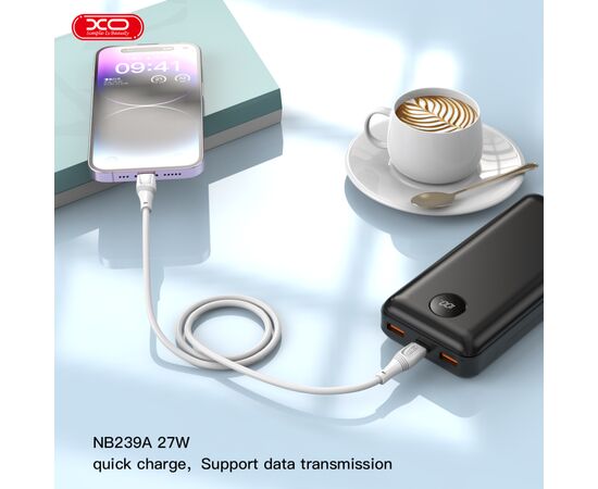 Дата кабель USB-C to USB-C 1.0m 60W High Elastic Zeus XO (NBQ239B_White), изображение 4 Дата кабель USB-C to USB-C 1.0m 60W High Elastic Zeus XO (NBQ239B_White), изображение 4
