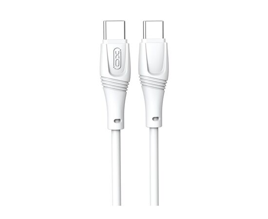 Дата кабель USB-C to USB-C 1.0m 60W High Elastic Zeus XO (NBQ239B_White)