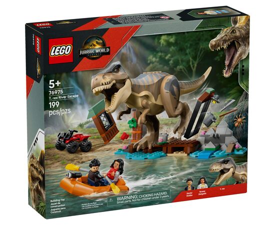 Конструктор LEGO Jurassic World Побег по реке от тиранозавра (76975)