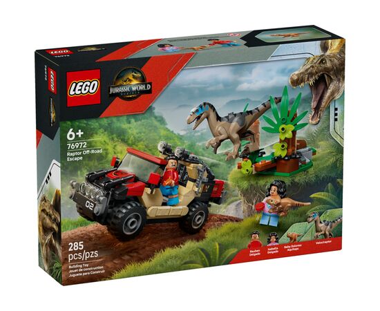 Конструктор LEGO Jurassic World Побег по бездорожью от раптора (76972)