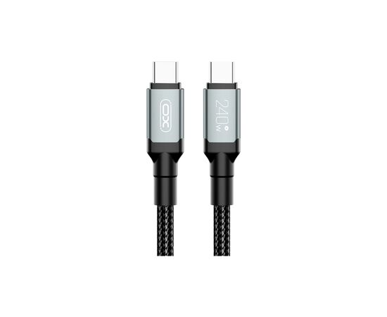 Дата кабель USB-C to USB-C NBQ264A-CC black XO (NB-Q264A-CC.black), изображение 4 Дата кабель USB-C to USB-C NBQ264A-CC black XO (NB-Q264A-CC.black), изображение 4