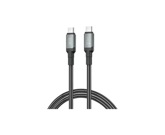 Дата кабель USB-C to USB-C NBQ264A-CC black XO (NB-Q264A-CC.black)