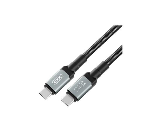 Дата кабель USB-C to USB-C NBQ264B-CC black XO (NB-Q264B-CC.black), изображение 3 Дата кабель USB-C to USB-C NBQ264B-CC black XO (NB-Q264B-CC.black), изображение 3