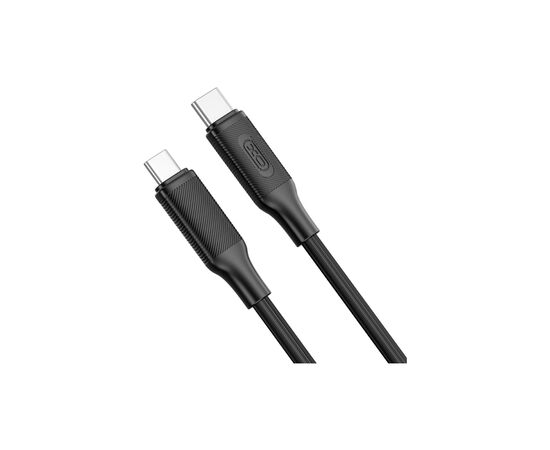 Дата кабель USB-C to USB-C NBQ265B-CC black XO (NB-Q265B-CC.black), изображение 2 Дата кабель USB-C to USB-C NBQ265B-CC black XO (NB-Q265B-CC.black), изображение 2