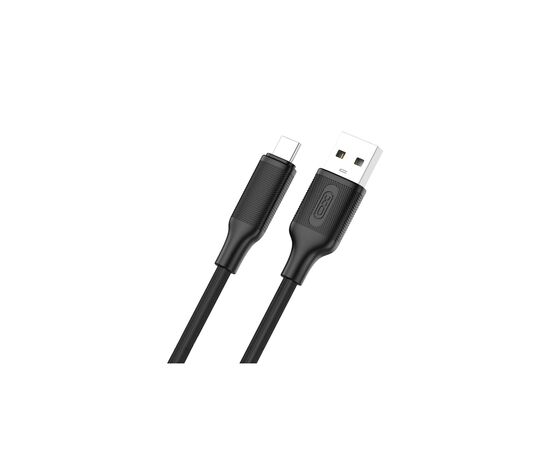 Дата кабель USB 2.0 AM to USB-C NB265-AC black XO (NB265-AC.black), изображение 2 Дата кабель USB 2.0 AM to USB-C NB265-AC black XO (NB265-AC.black), изображение 2