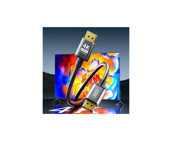 Кабель мультимедійний DisplayPort M to DisplayPort M 5.0m V1.2 XO (GB018B-DP.tranish), зображення 5 Кабель мультимедійний DisplayPort M to DisplayPort M 5.0m V1.2 XO (GB018B-DP.tranish), зображення 5