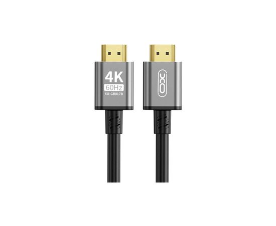 Кабель мультимедійний HDMI M to HDMI M 5.0m V2.0 black XO (GB017B-HDMI.tranish)