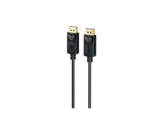 Кабель мультимедийный DisplayPort M to DisplayPort M 1.2m V1.4 black Promate (dplink-120.black)