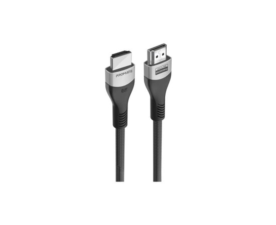 Кабель мультимедійний HDMI M to HDMI M 5.0m V2.1 grey Promate (primelink8k-500.grey)